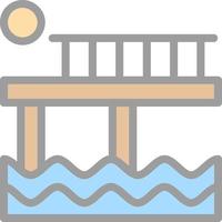 pier vector icoon ontwerp