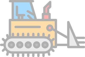 bulldozer vector icoon ontwerp