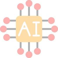 kunstmatig intelligentie- vector icoon ontwerp