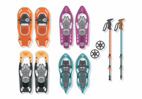 Sneeuwschoenen Vector Pack