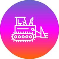 bulldozer vector icoon ontwerp
