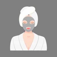 gelaats masker vector ontwerp mooi vrouw