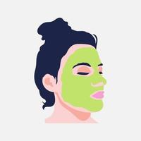 gelaats masker vector ontwerp mooi vrouw