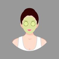 gelaats masker vector ontwerp mooi vrouw