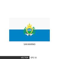 san marino plein vlag Aan wit achtergrond en specificeren is vector eps10.