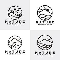 abstract natuur reeks element vector logo