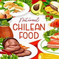 zuiden Amerika chileens keuken maaltijden vector