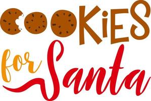 koekjes voor de kerstman. bij elkaar passen familie Kerstmis overhemden. Kerstmis geschenk. familie kerstmis. sticker. kaart. vector