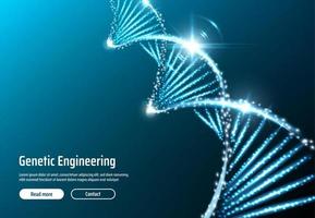 dna structuur, genetisch bouwkunde web app, vector