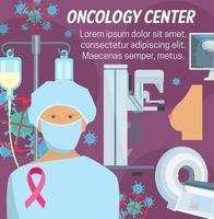 kanker diagnostisch en behandeling oncologie geneeskunde vector