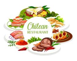 chileens keuken restaurant menu Hoes vector