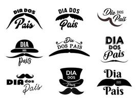 vaders dag, dia dos pais pictogrammen vector