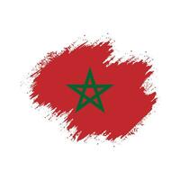 borstel kader Marokko vlag vector