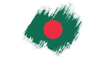 wijnoogst Bangladesh grungy vlag vector