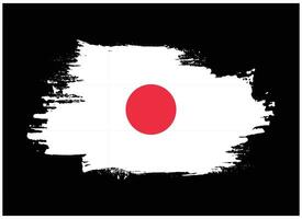 Japan borstel beroerte vlag vector