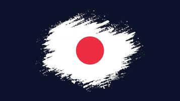 verf borstel beroerte Japan vlag vector