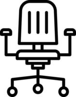 kantoor stoel vector icoon ontwerp