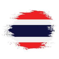 Thailand penseel kader vlag vector