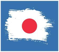 wijnoogst Japan grungy vlag vector