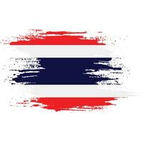 vector grunge borstel beroerte Thailand vlag vector
