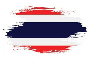 inkt verf borstel beroerte kader Thailand vlag vector