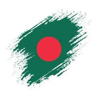 abstract Bangladesh grunge structuur vlag ontwerp vector