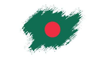 grafisch borstel beroerte Bangladesh vlag vector