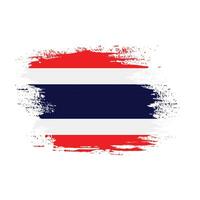 borstel beroerte vrij Thailand vlag vector