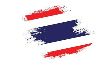 abstract Thailand grunge structuur vlag vector