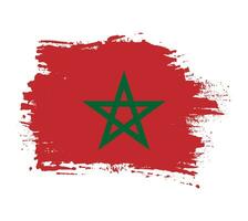 professioneel abstract grunge Marokko vlag vector