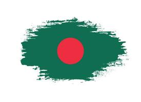 borstel beroerte hand- getrokken vector Bangladesh vlag