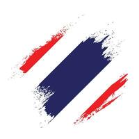 nieuw creatief grunge structuur Thailand vlag vector