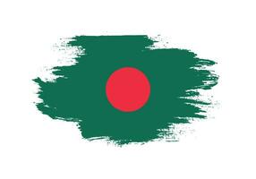 professioneel verf streep Bangladesh vlag vector