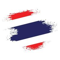 nieuw grunge structuur Thailand vlag vector