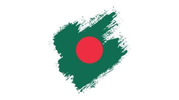 vrij borstel vector kader Bangladesh vlag