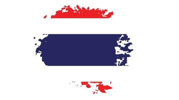 nieuw wijnoogst Thailand grunge vlag vector