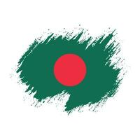 inkt verf borstel beroerte kader Bangladesh vlag vector