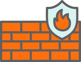 firewall vector pictogram