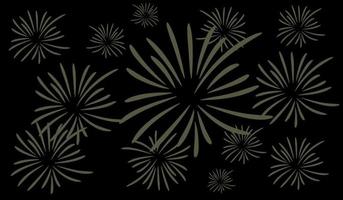 zwart abstract vuurwerk achtergrond, vector illustratie