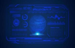 modern hud technologie scherm achtergrond vector