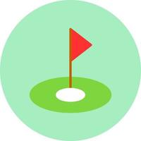 golf vlag vector icoon