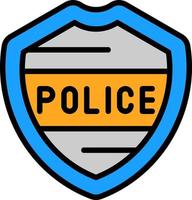 Politie vector icoon ontwerp