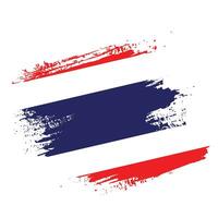 nieuw borstel grunge structuur Thailand vlag vector