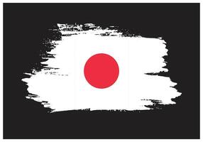 abstract borstel beroerte Japan vlag vector