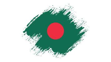 grafisch Bangladesh grunge vlag vector