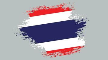 Thailand borstel grunge vlag vector