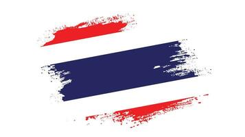 kleurrijk grafisch grunge structuur Thailand vlag vector