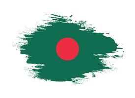 hand- getrokken grunge borstel beroerte Bangladesh vlag vector