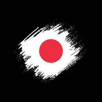 Japan vervaagd grunge structuur vlag vector
