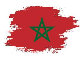 creatief Marokko grunge vlag vector